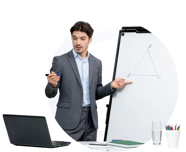 Man giving a presentation