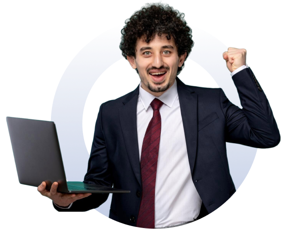 Happy business man